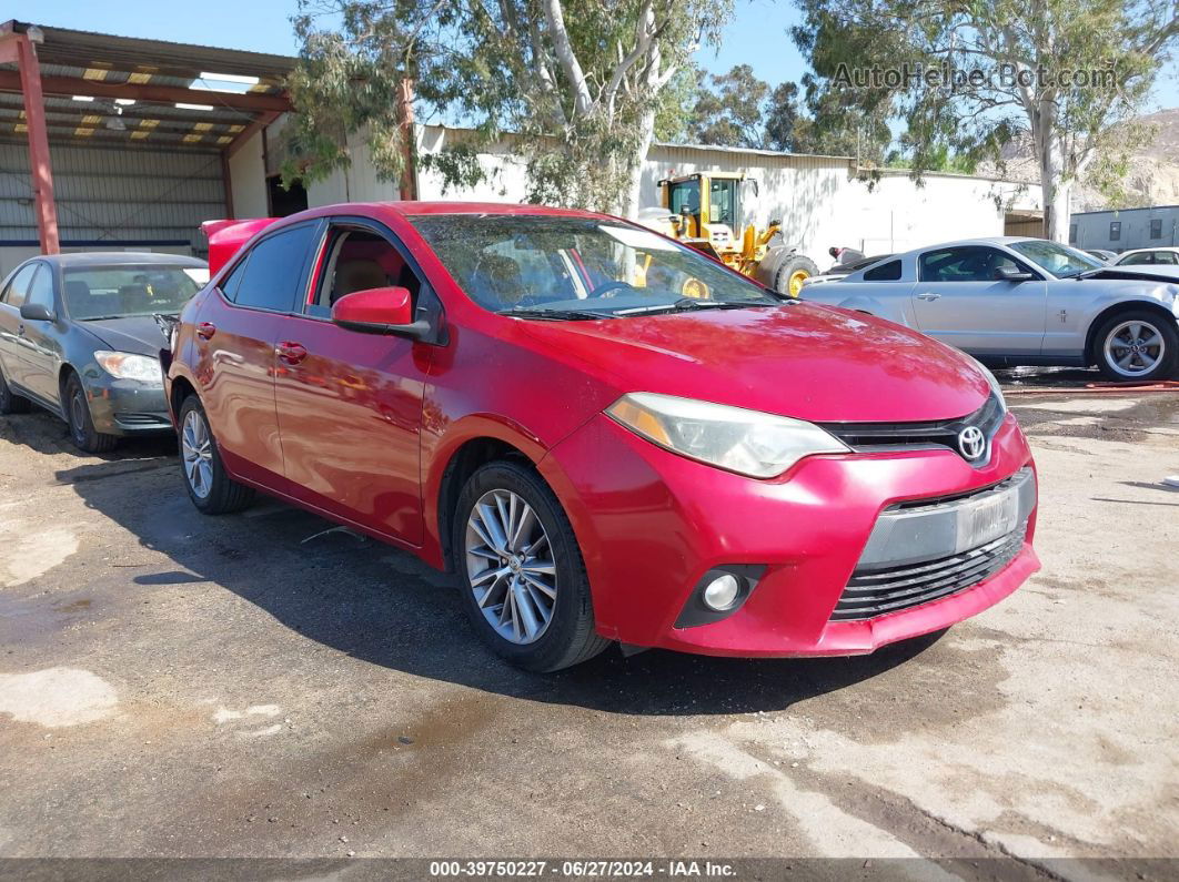 2014 Toyota Corolla Le Plus Red vin: 5YFBURHE7EP033155