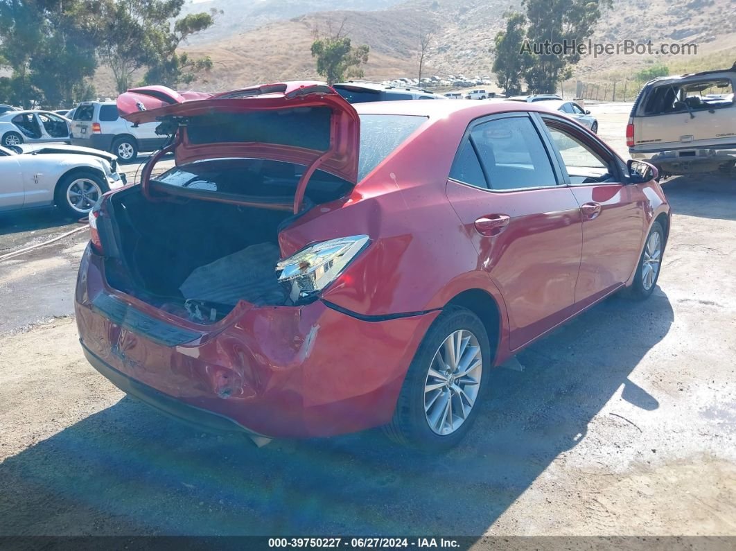 2014 Toyota Corolla Le Plus Red vin: 5YFBURHE7EP033155