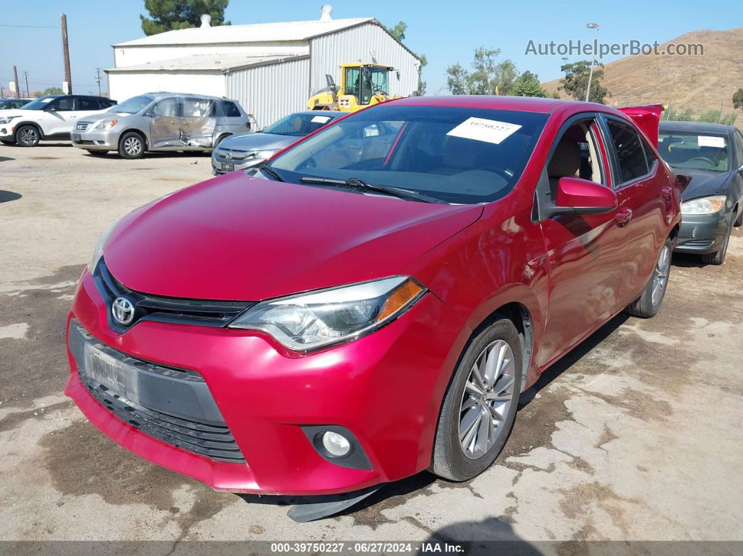 2014 Toyota Corolla Le Plus Red vin: 5YFBURHE7EP033155