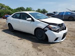 2014 Toyota Corolla L White vin: 5YFBURHE7EP036735