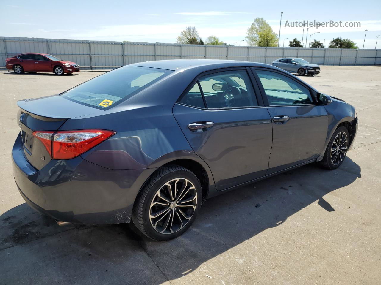 2014 Toyota Corolla L Gray vin: 5YFBURHE7EP041773