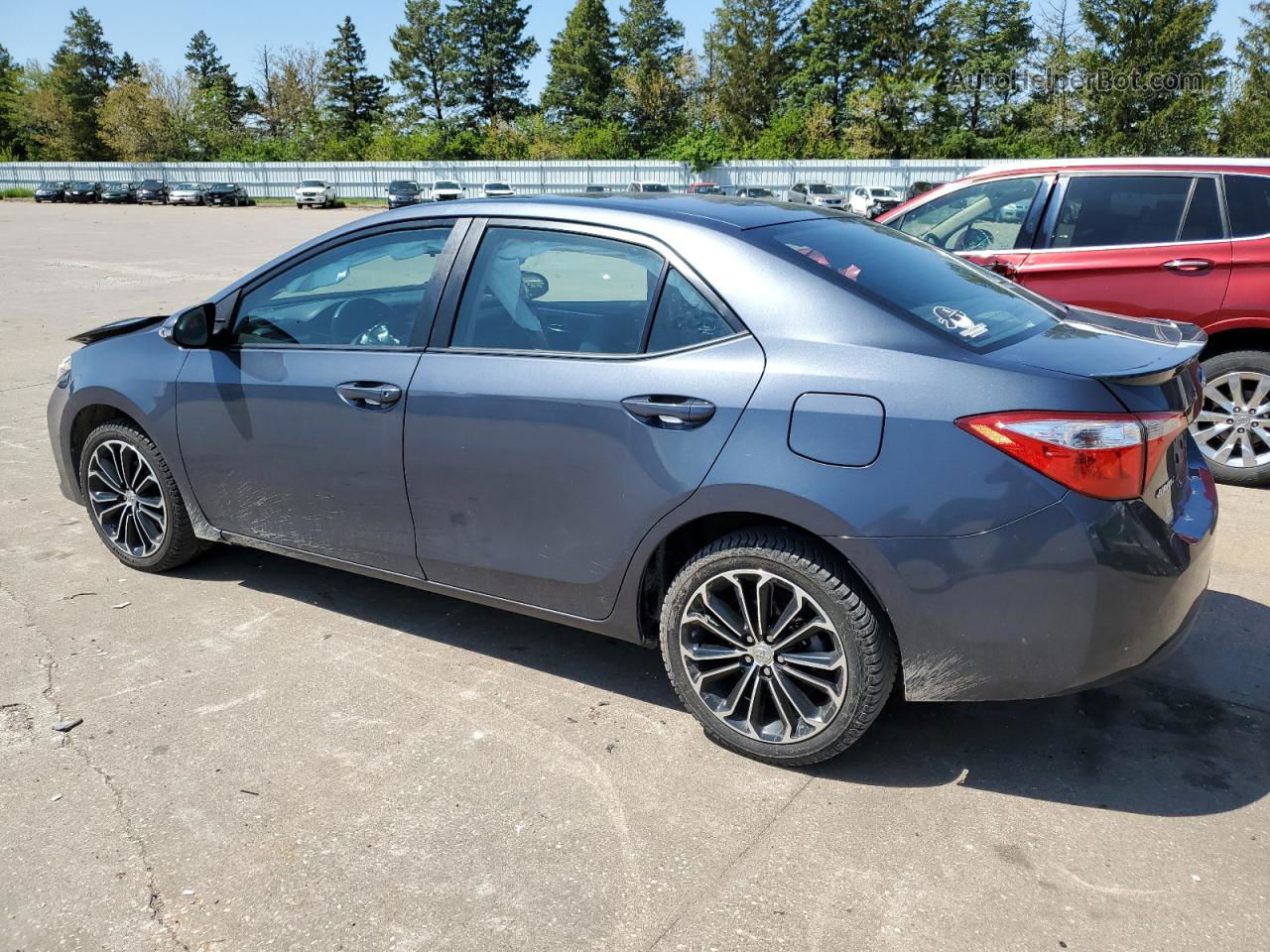 2014 Toyota Corolla L Gray vin: 5YFBURHE7EP041773