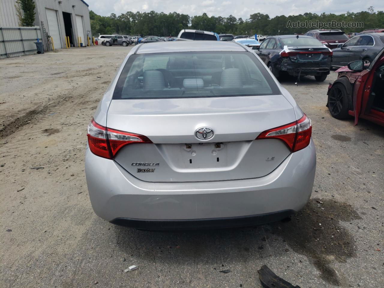 2014 Toyota Corolla L Silver vin: 5YFBURHE7EP071808