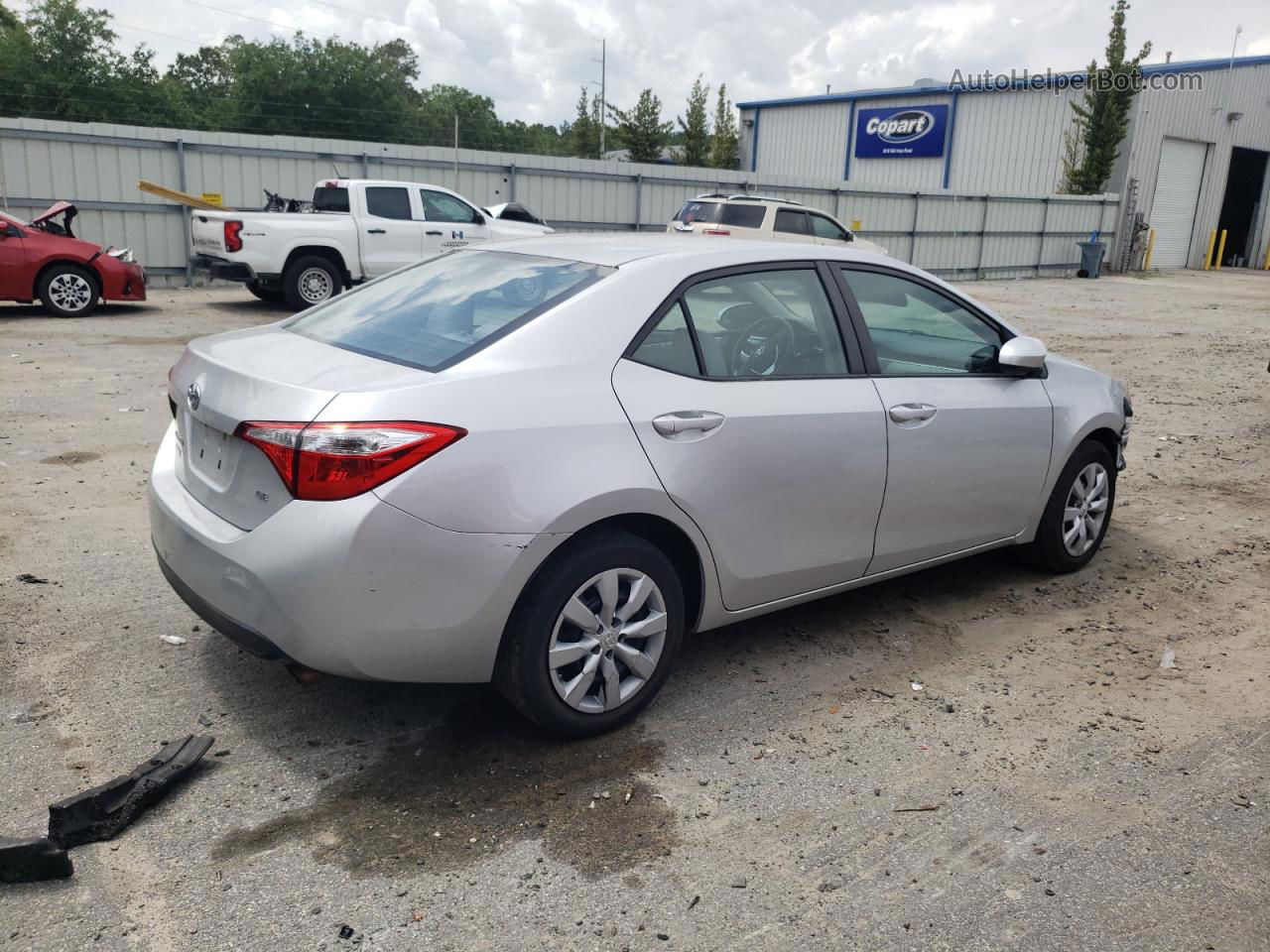 2014 Toyota Corolla L Silver vin: 5YFBURHE7EP071808