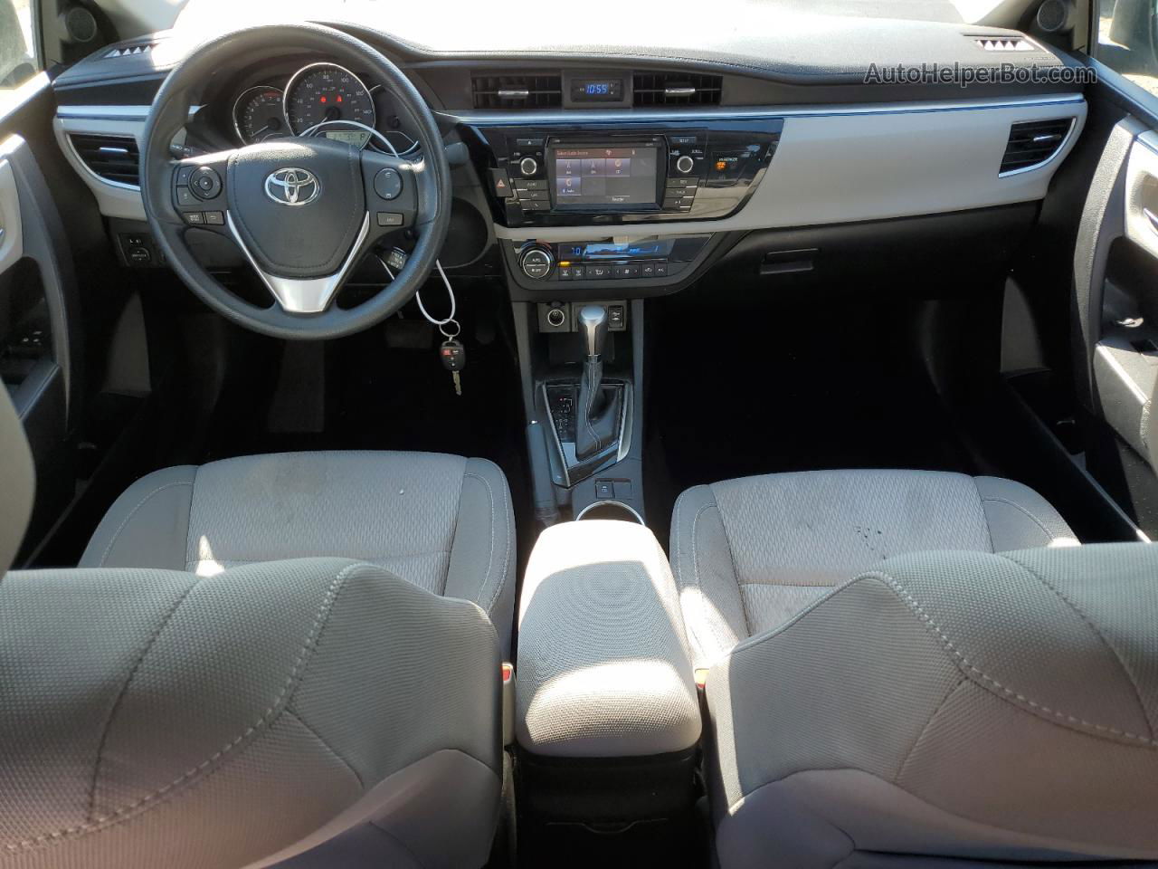 2014 Toyota Corolla L White vin: 5YFBURHE7EP074465