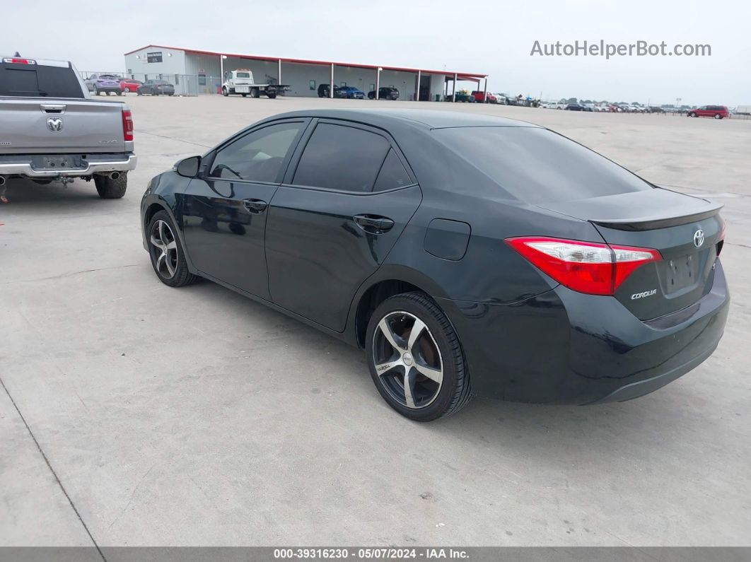 2014 Toyota Corolla S Black vin: 5YFBURHE7EP126774