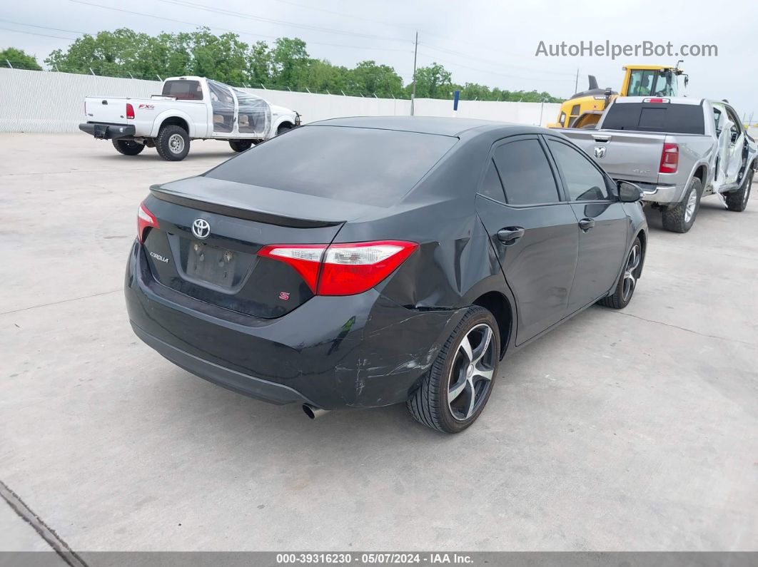 2014 Toyota Corolla S Black vin: 5YFBURHE7EP126774