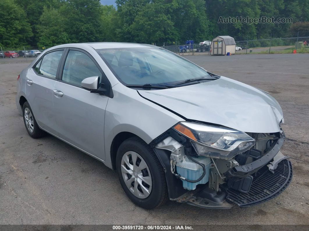 2014 Toyota Corolla L Silver vin: 5YFBURHE7EP140254