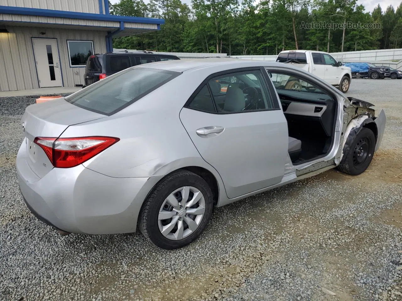 2014 Toyota Corolla L Silver vin: 5YFBURHE7EP145065