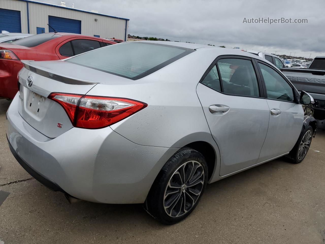 2014 Toyota Corolla L Серебряный vin: 5YFBURHE7EP161069