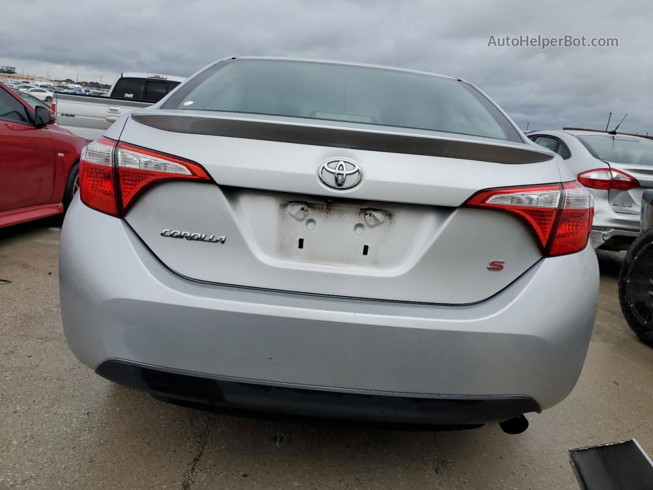 2014 Toyota Corolla L Silver vin: 5YFBURHE7EP161069