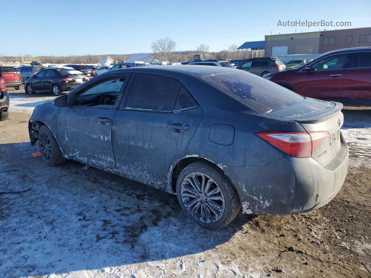 2014 Toyota Corolla L Blue vin: 5YFBURHE7EP168040