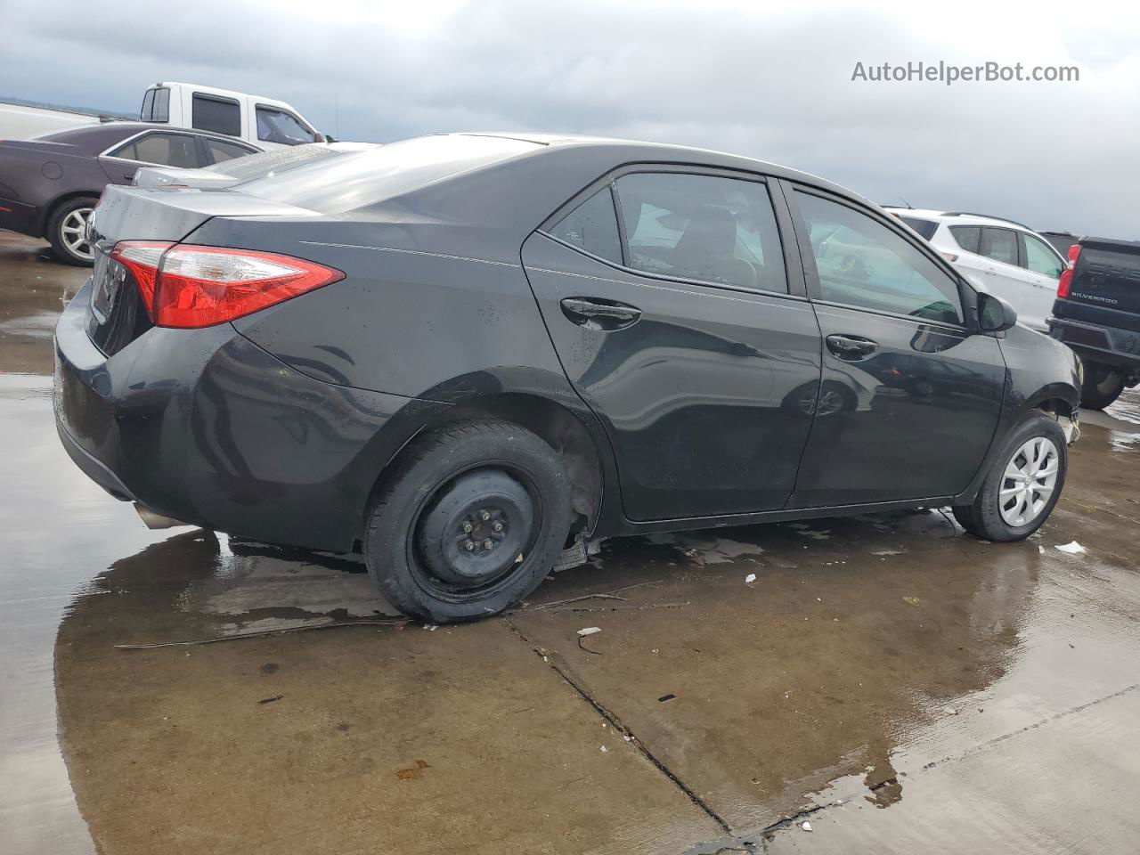 2015 Toyota Corolla L Black vin: 5YFBURHE7FP183736