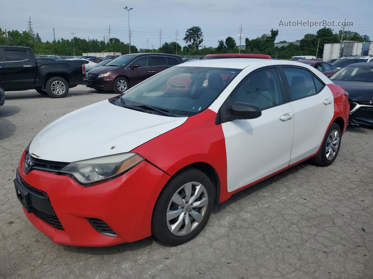 2015 Toyota Corolla L Two Tone vin: 5YFBURHE7FP183896