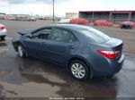 2015 Toyota Corolla   Gray vin: 5YFBURHE7FP203564