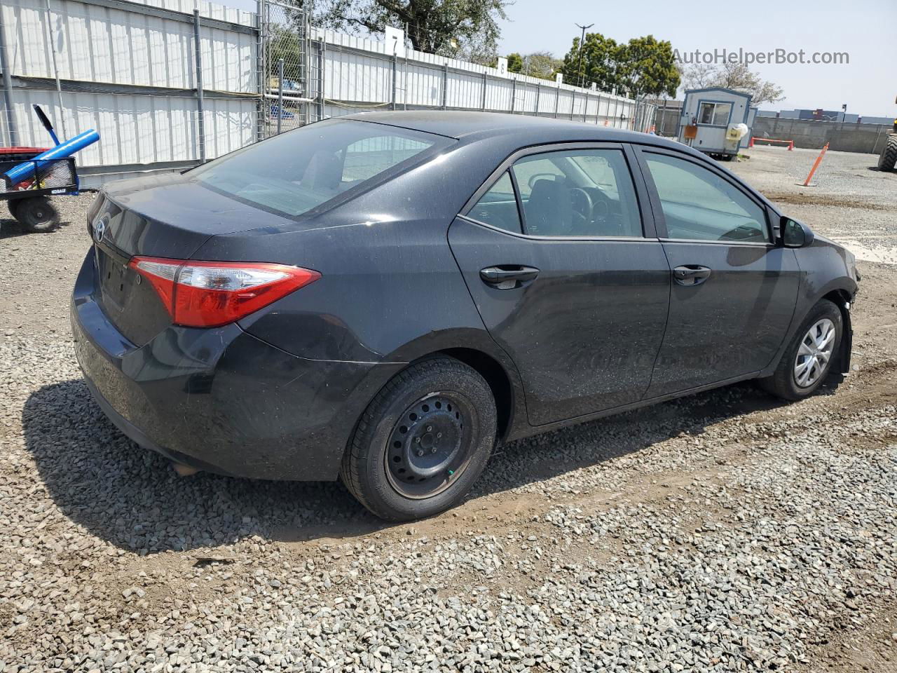 2015 Toyota Corolla L Black vin: 5YFBURHE7FP210322