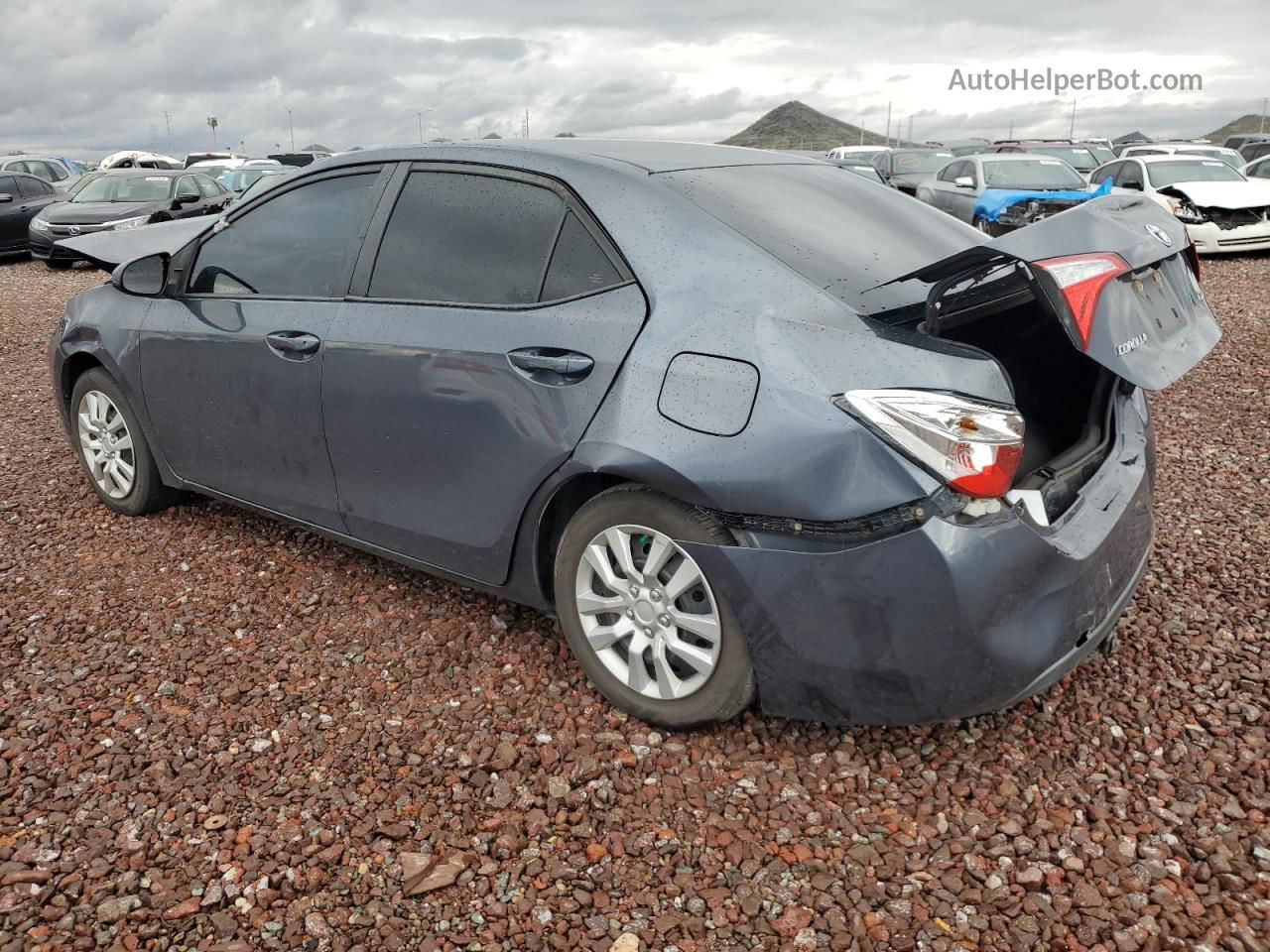 2015 Toyota Corolla L Gray vin: 5YFBURHE7FP219893