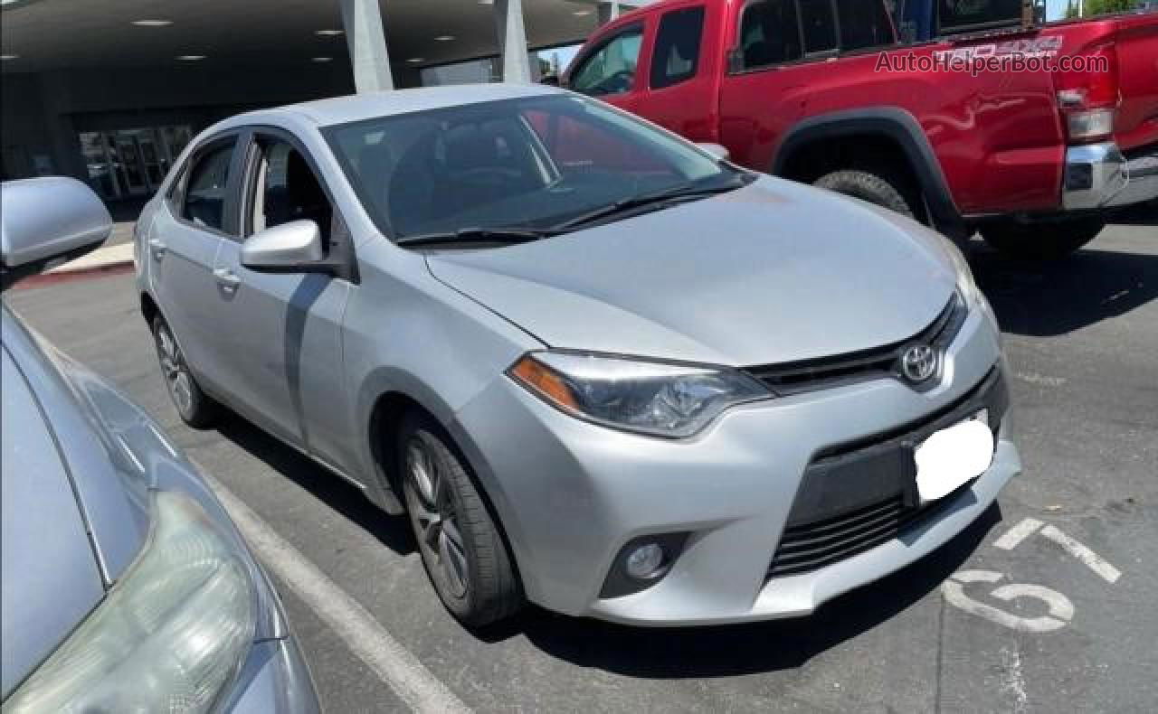 2015 Toyota Corolla L Silver vin: 5YFBURHE7FP227198