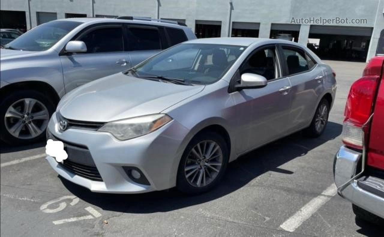 2015 Toyota Corolla L Silver vin: 5YFBURHE7FP227198