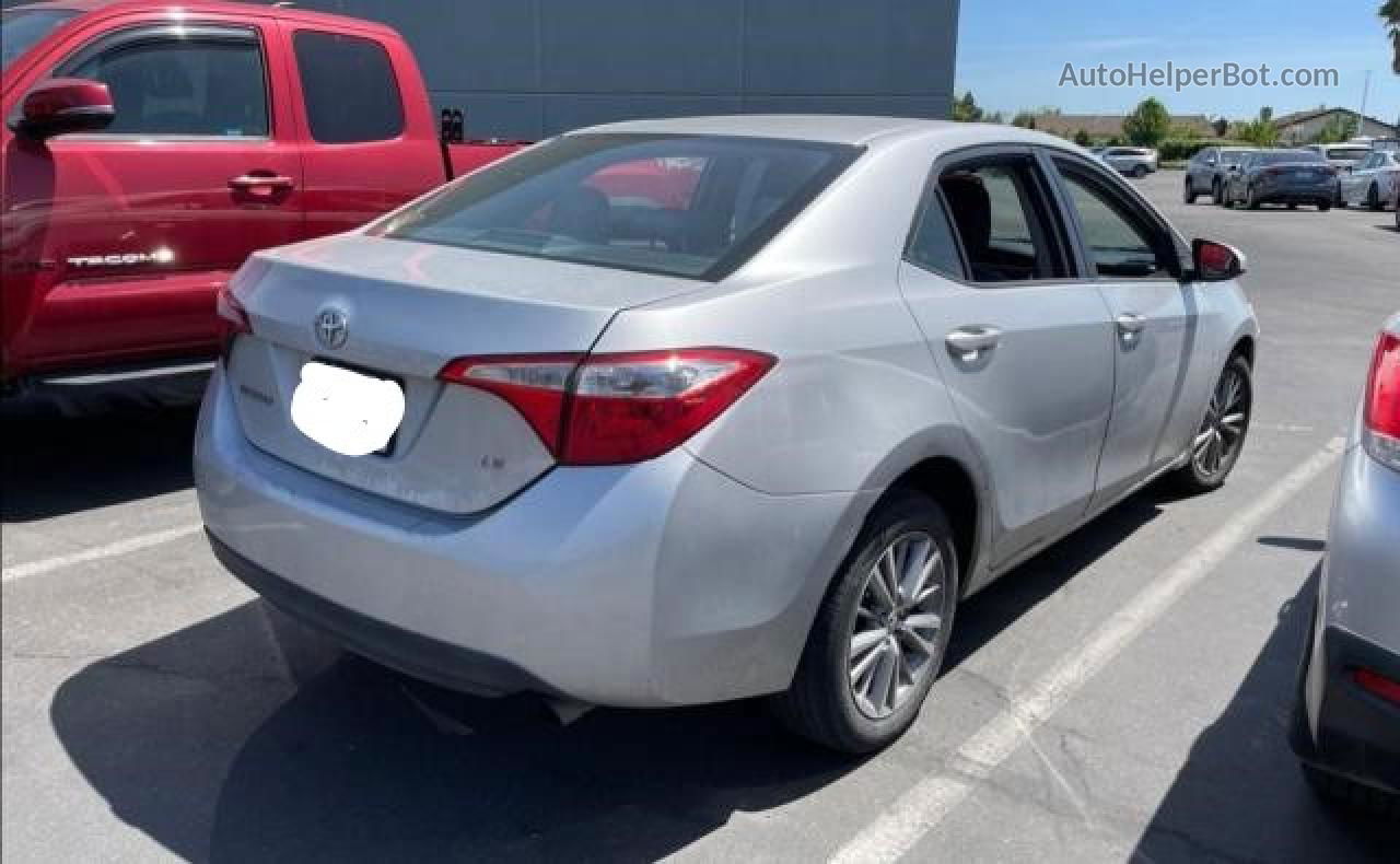 2015 Toyota Corolla L Silver vin: 5YFBURHE7FP227198