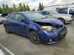 2015 Toyota Corolla L Blue vin: 5YFBURHE7FP235155