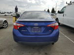 2015 Toyota Corolla L Blue vin: 5YFBURHE7FP235155