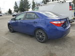 2015 Toyota Corolla L Blue vin: 5YFBURHE7FP235155