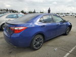 2015 Toyota Corolla L Blue vin: 5YFBURHE7FP235155