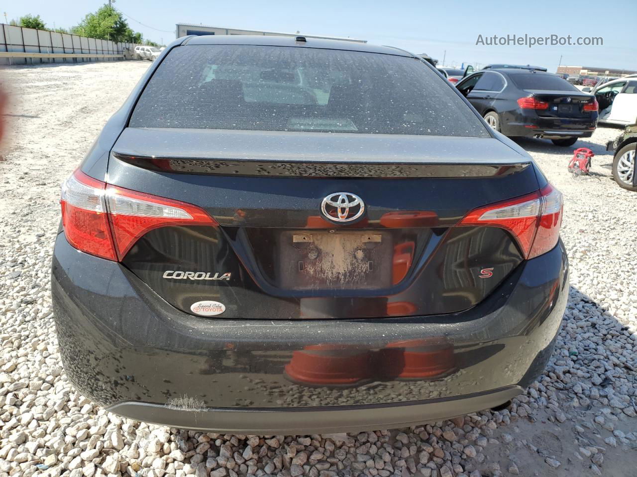 2015 Toyota Corolla L Black vin: 5YFBURHE7FP235981