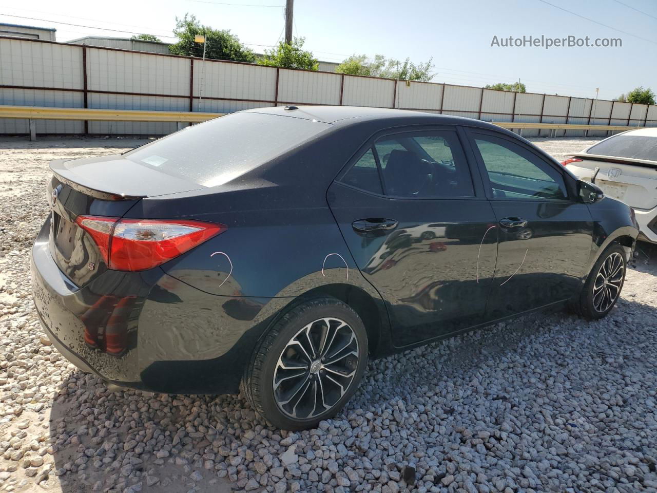 2015 Toyota Corolla L Black vin: 5YFBURHE7FP235981