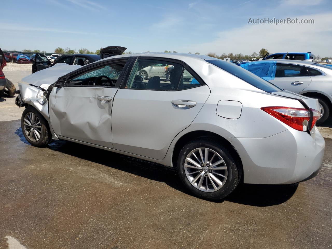 2015 Toyota Corolla L Silver vin: 5YFBURHE7FP247032