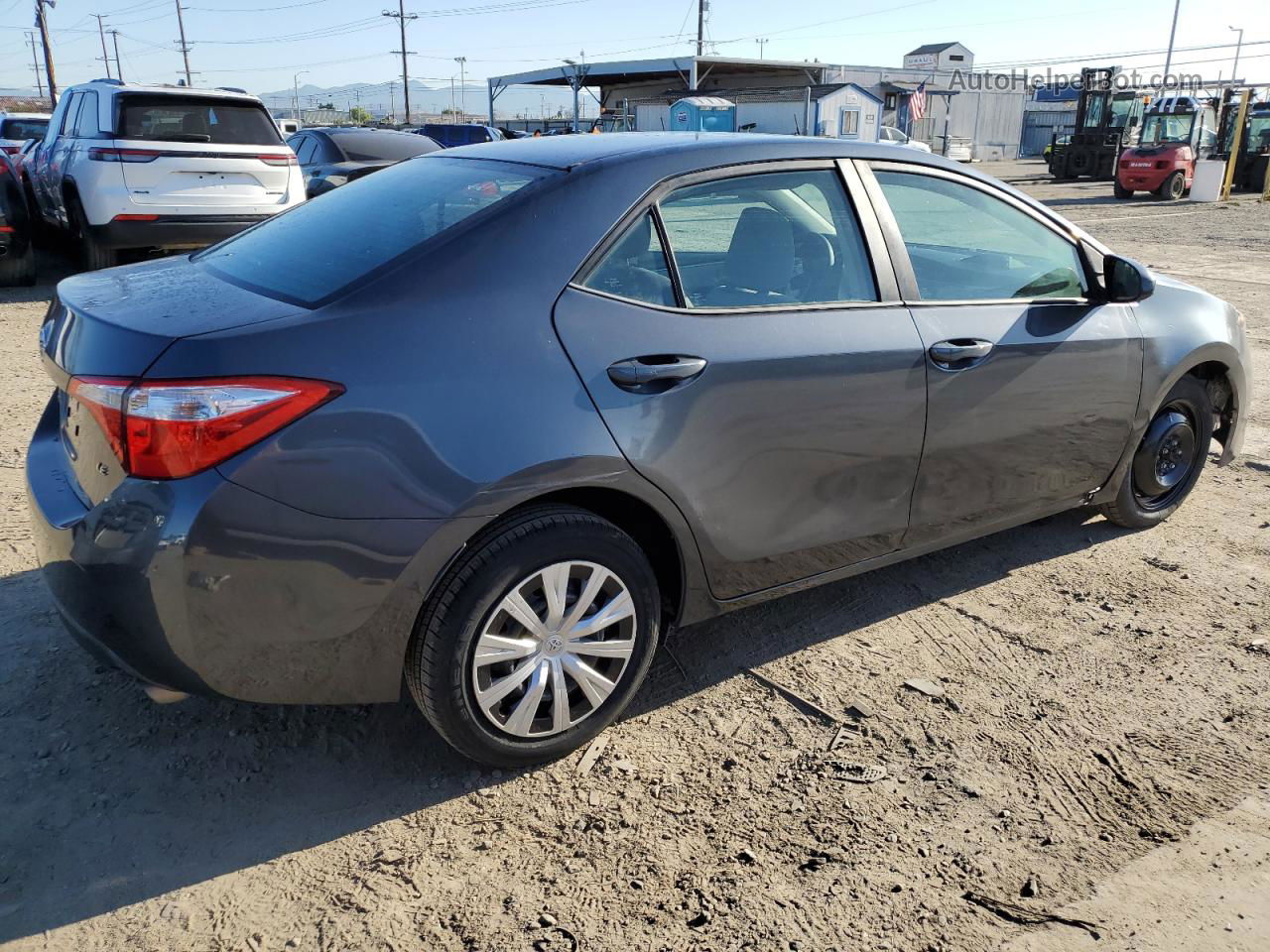 2015 Toyota Corolla L Gray vin: 5YFBURHE7FP251291