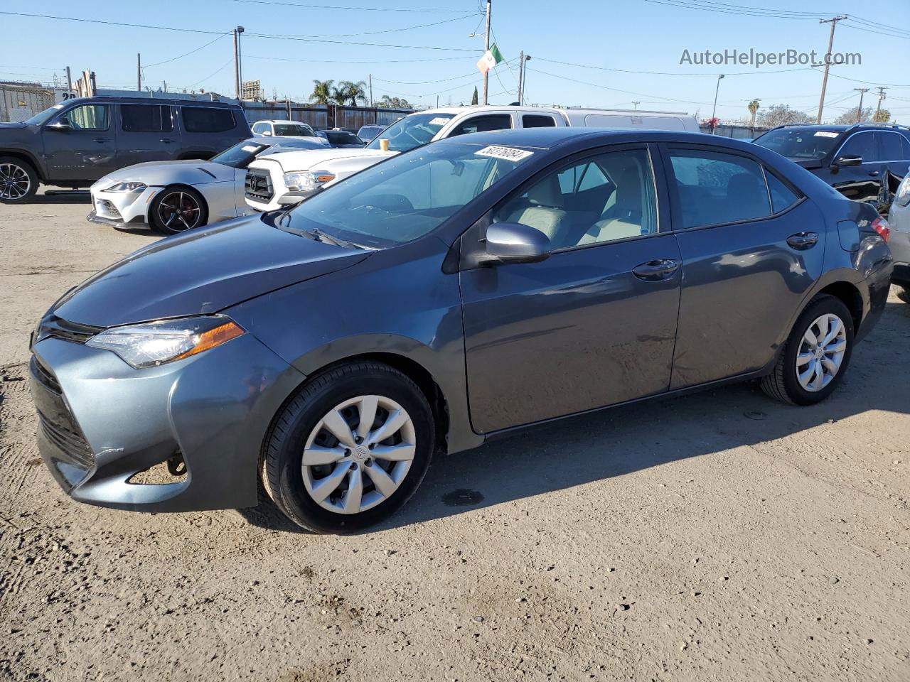 2015 Toyota Corolla L Gray vin: 5YFBURHE7FP251291