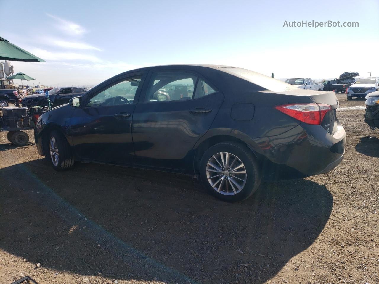 2015 Toyota Corolla L Black vin: 5YFBURHE7FP270973