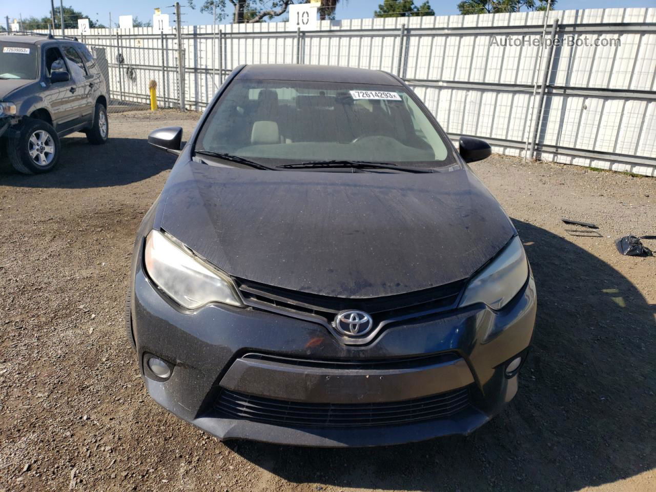 2015 Toyota Corolla L Black vin: 5YFBURHE7FP270973