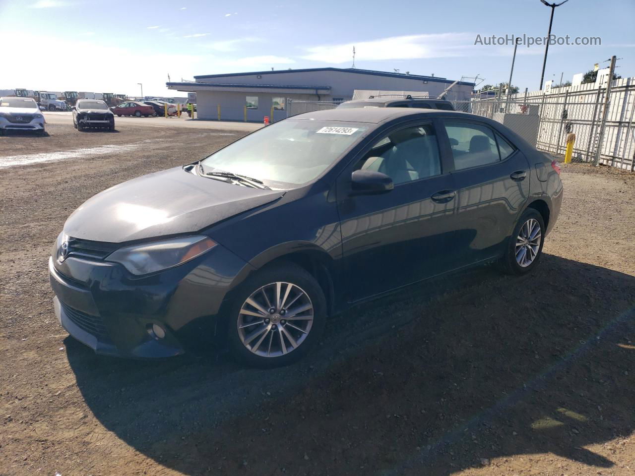 2015 Toyota Corolla L Черный vin: 5YFBURHE7FP270973