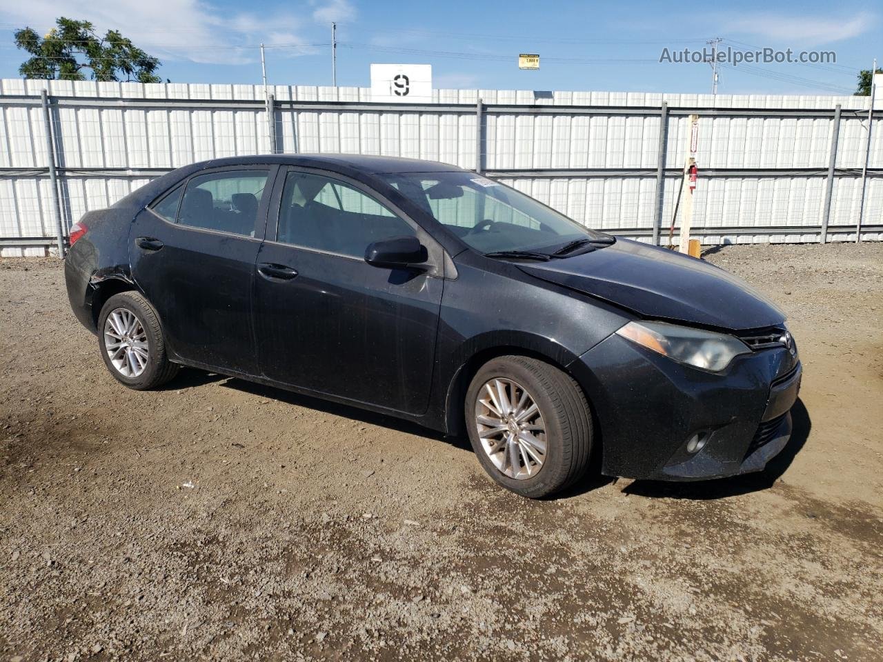 2015 Toyota Corolla L Black vin: 5YFBURHE7FP270973