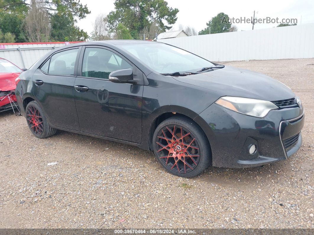 2015 Toyota Corolla S Plus Black vin: 5YFBURHE7FP274148