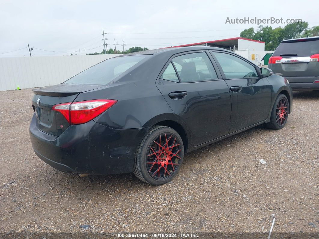 2015 Toyota Corolla S Plus Black vin: 5YFBURHE7FP274148