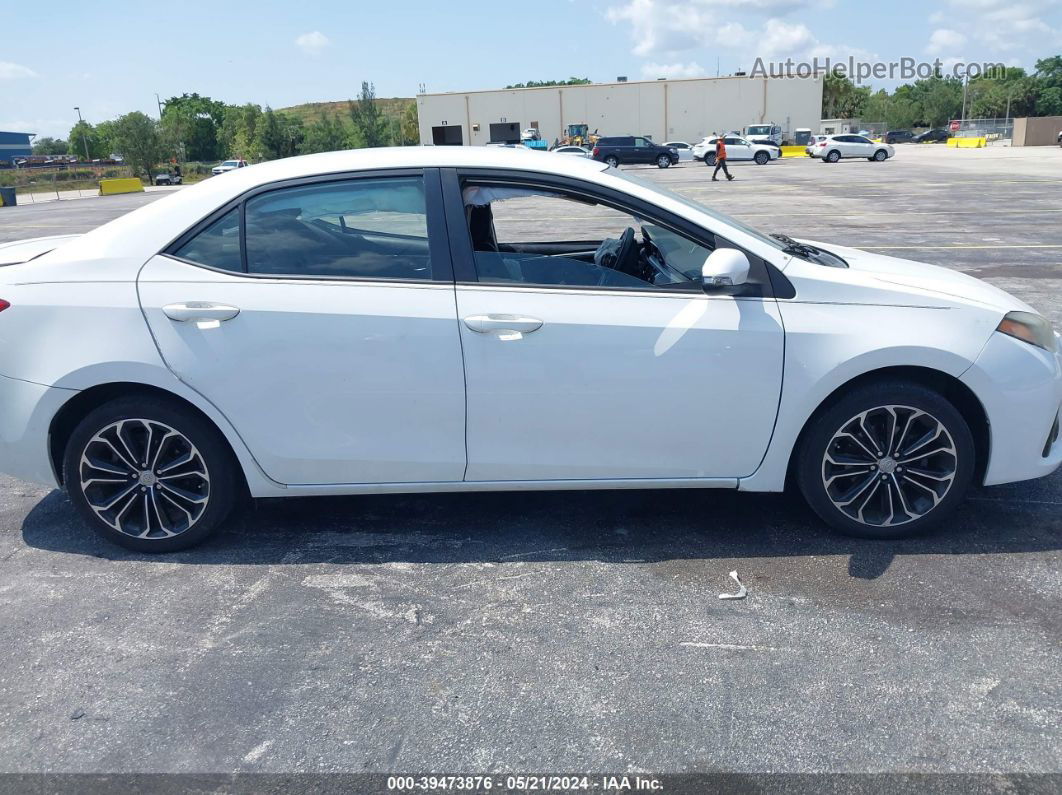 2015 Toyota Corolla S Plus White vin: 5YFBURHE7FP275641