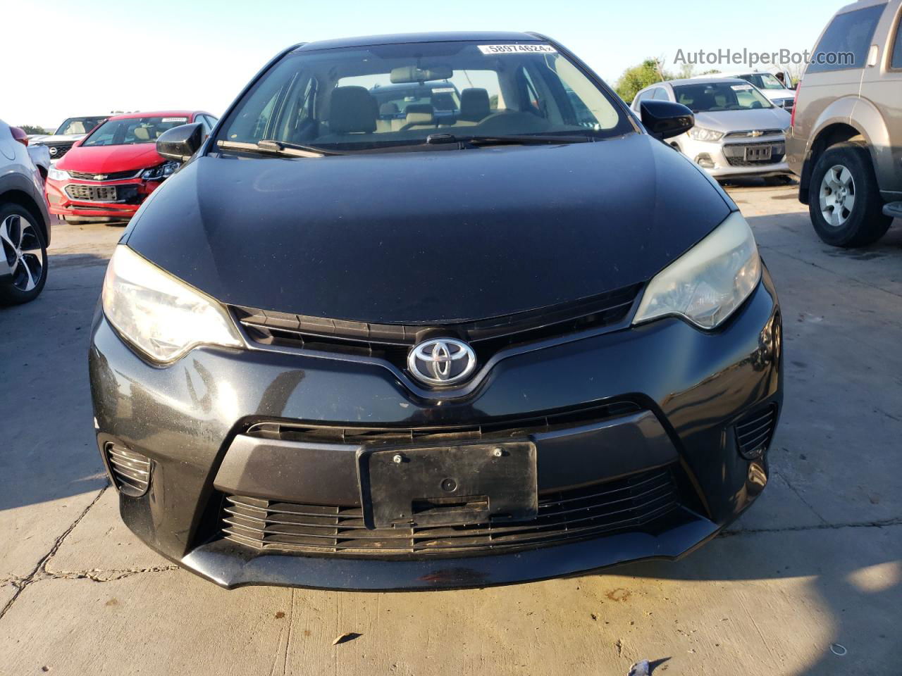 2015 Toyota Corolla L Black vin: 5YFBURHE7FP280547