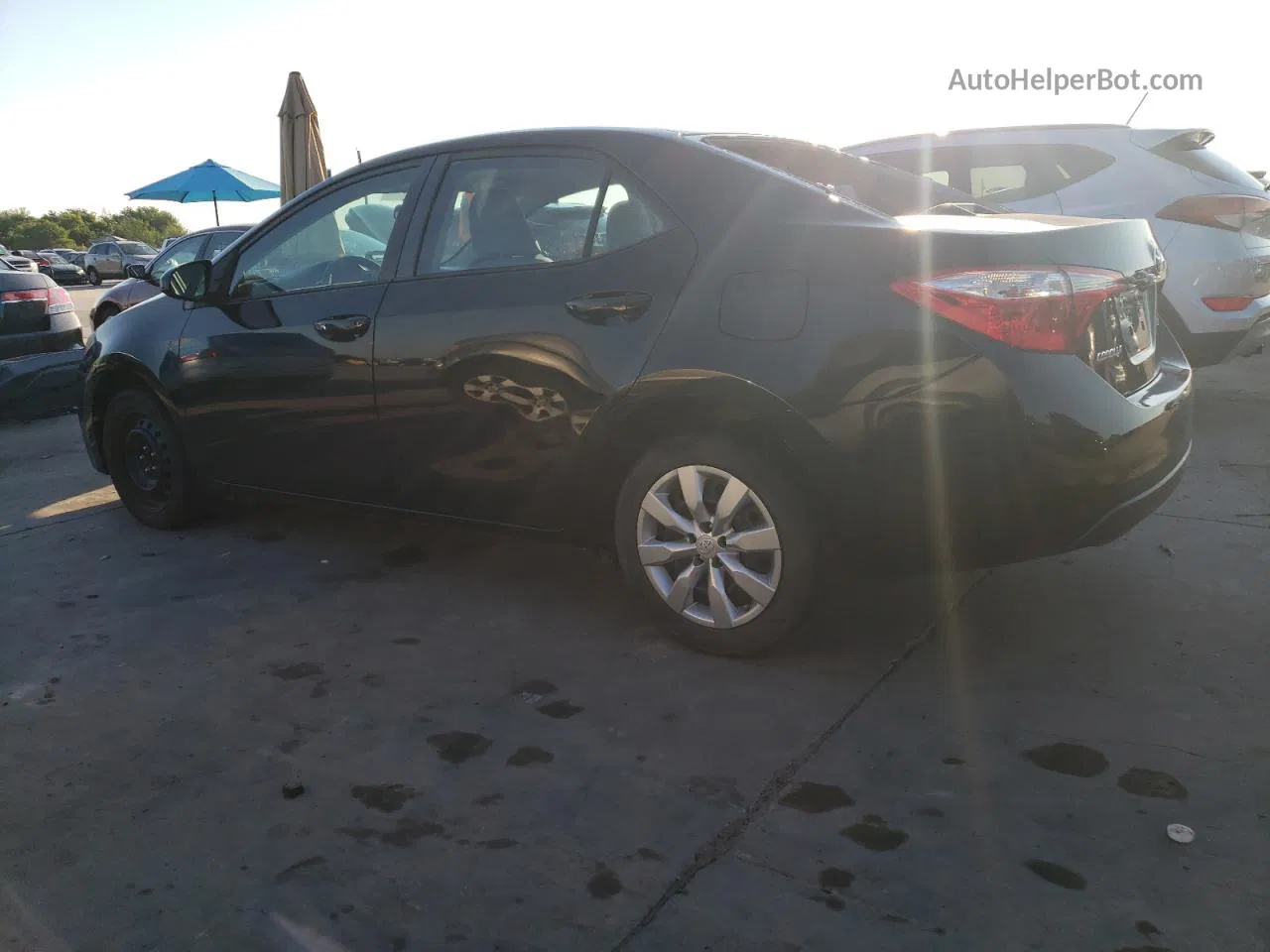 2015 Toyota Corolla L Black vin: 5YFBURHE7FP280547