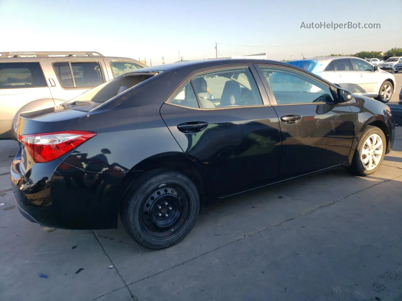 2015 Toyota Corolla L Black vin: 5YFBURHE7FP280547