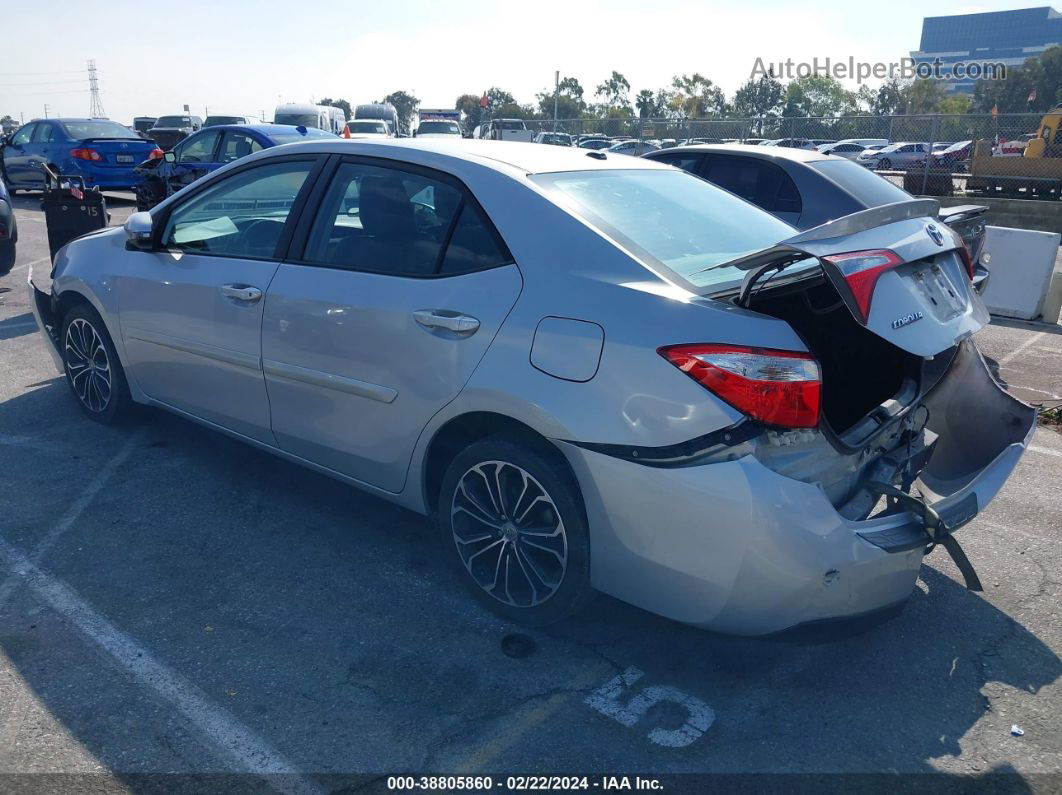 2015 Toyota Corolla S Plus Silver vin: 5YFBURHE7FP305575