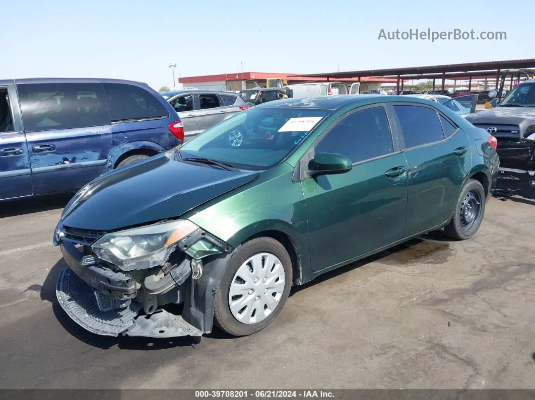 2015 Toyota Corolla Le Green vin: 5YFBURHE7FP323476