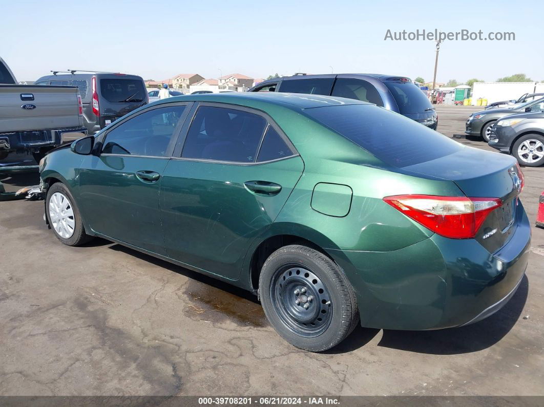 2015 Toyota Corolla Le Green vin: 5YFBURHE7FP323476