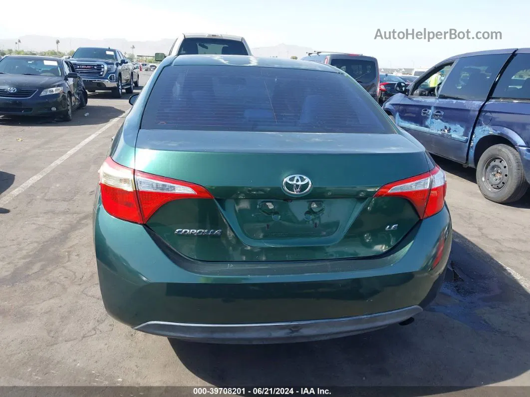 2015 Toyota Corolla Le Green vin: 5YFBURHE7FP323476