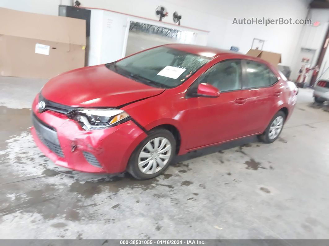 2015 Toyota Corolla Le Red vin: 5YFBURHE7FP328029