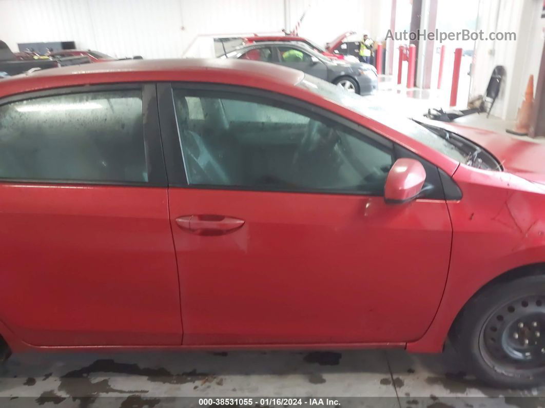 2015 Toyota Corolla Le Red vin: 5YFBURHE7FP328029