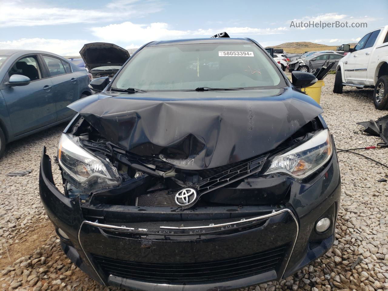 2015 Toyota Corolla L Black vin: 5YFBURHE7FP337572